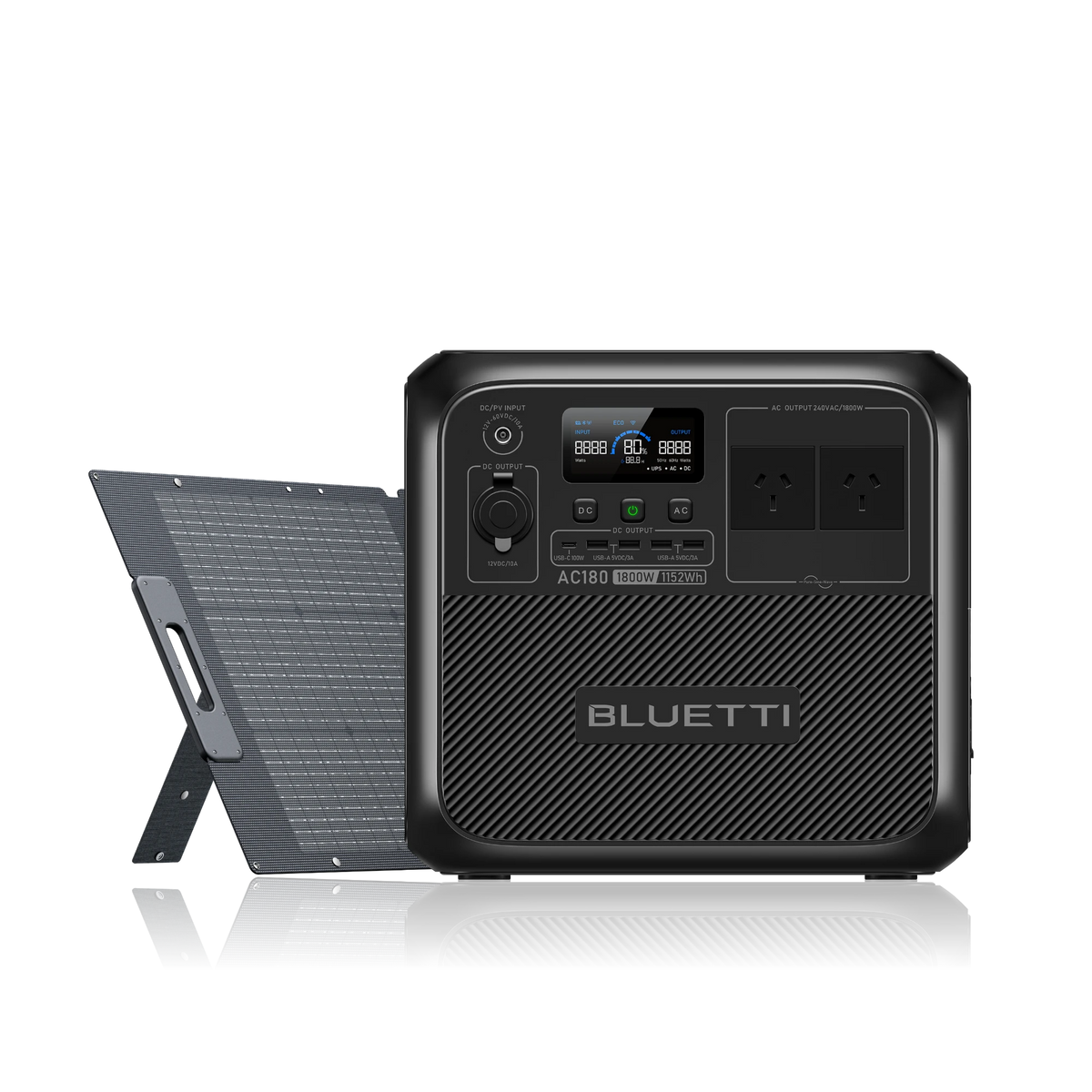 BLUETTI AC180 Solar Generator | 1,800W 1,152Wh