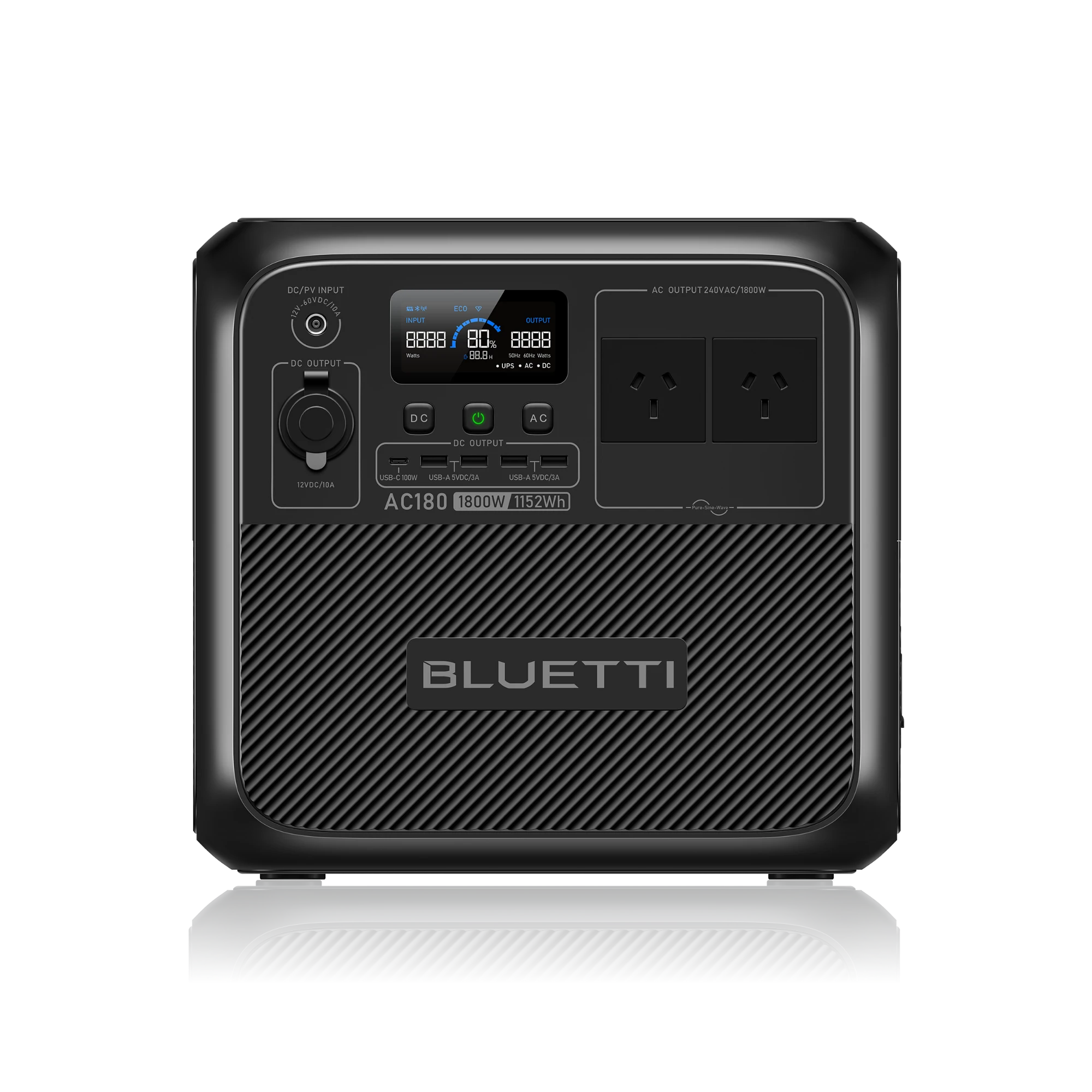 BLUETTI AC180 Portable Power Station | 1,800W 1,152Wh