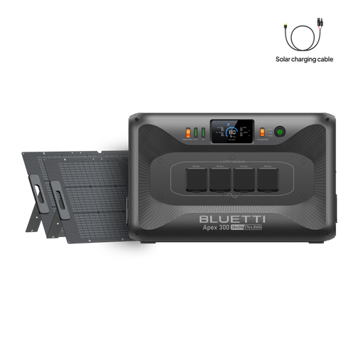 Apex 300 witu 2X200W solar panel, ideal for camping and outdoor recreation