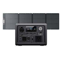 EB3A portable power station and 200W solar panel