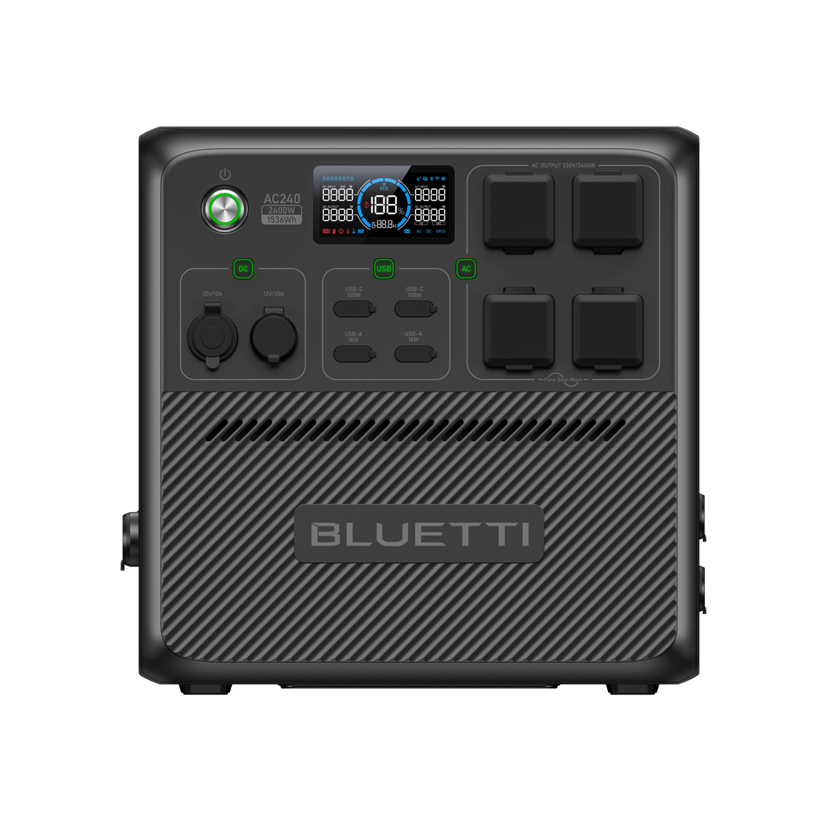 BLUETTI AC240 Portable Power Station | 2,400W 1,536Wh - BLUETTI AU
