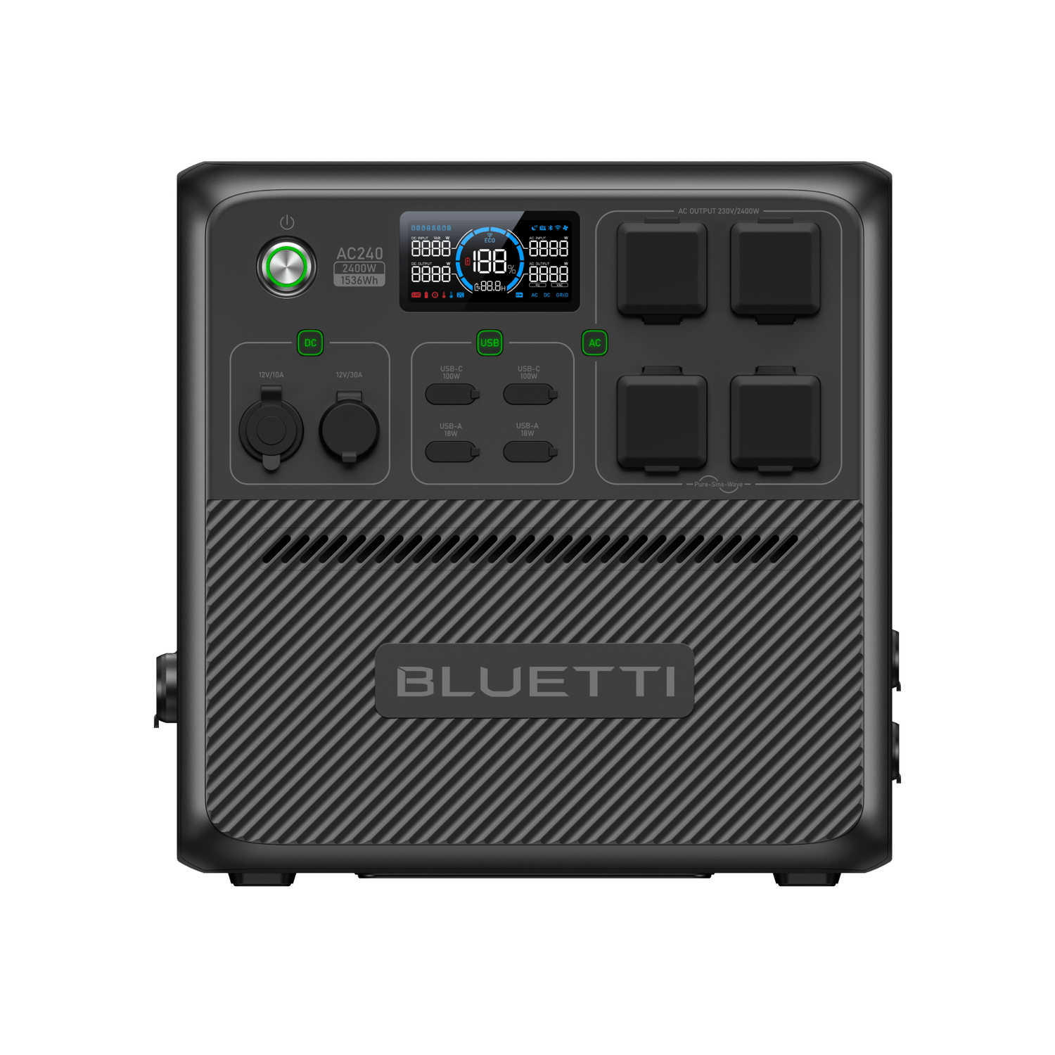 BLUETTI AC240 Portable Power Station | 2,400W 1,536Wh - BLUETTI AU