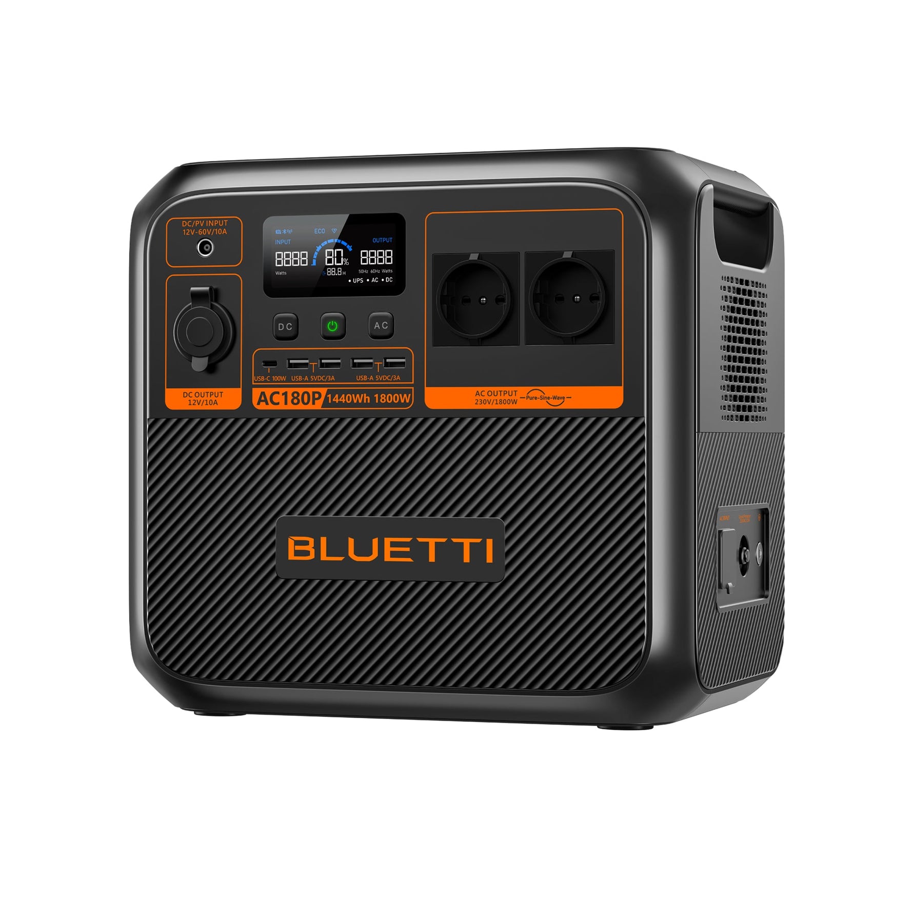 BLUETTI AC180P Solar Portable Power Station | 1,800W 1,440Wh - BLUETTI AU