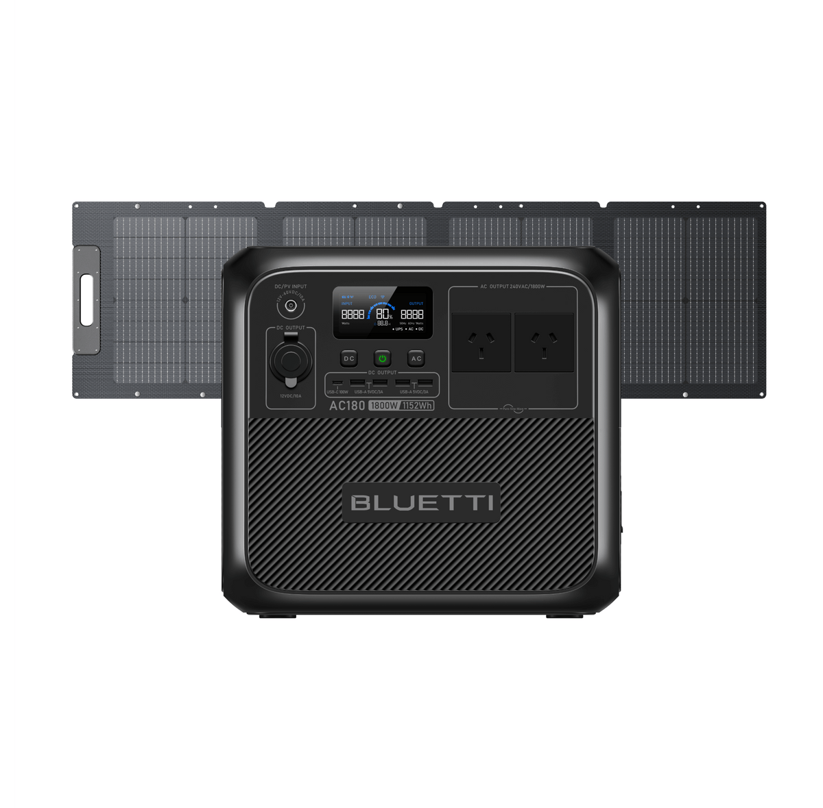 BLUETTI AC180 Solar Generator | 1,800W 1,152Wh