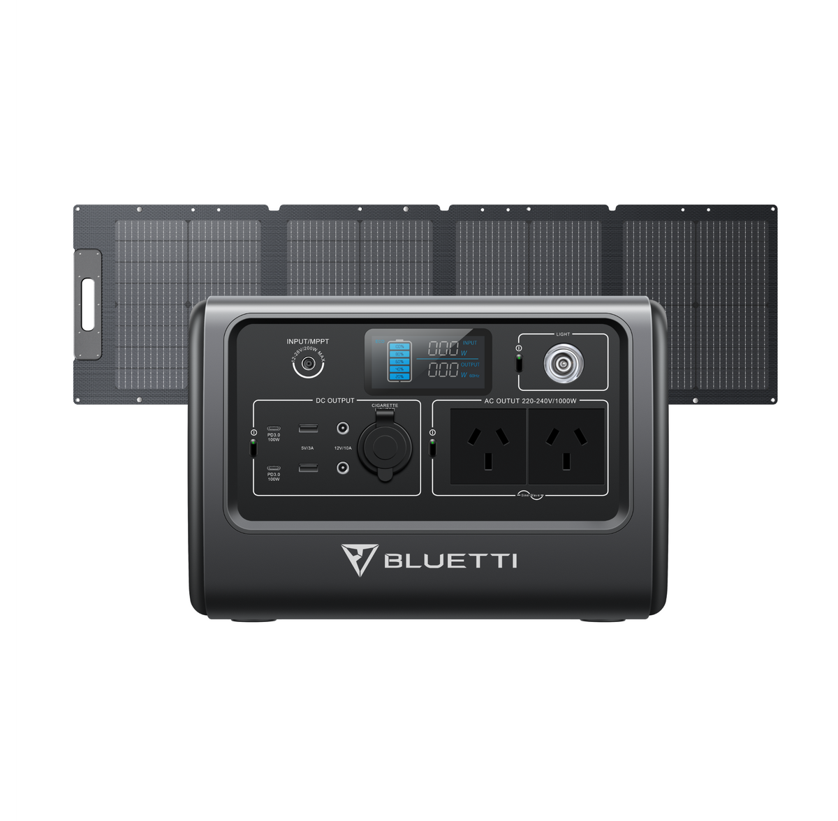 BLUETTI EB70(Grey) + Solar Panels | Solar Generator Kit