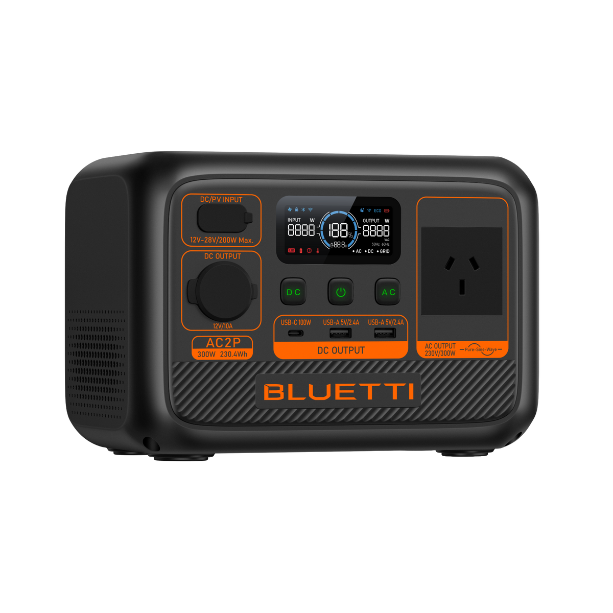 BLUETTI AC2P Portable Power Station | 300W 230.4Wh