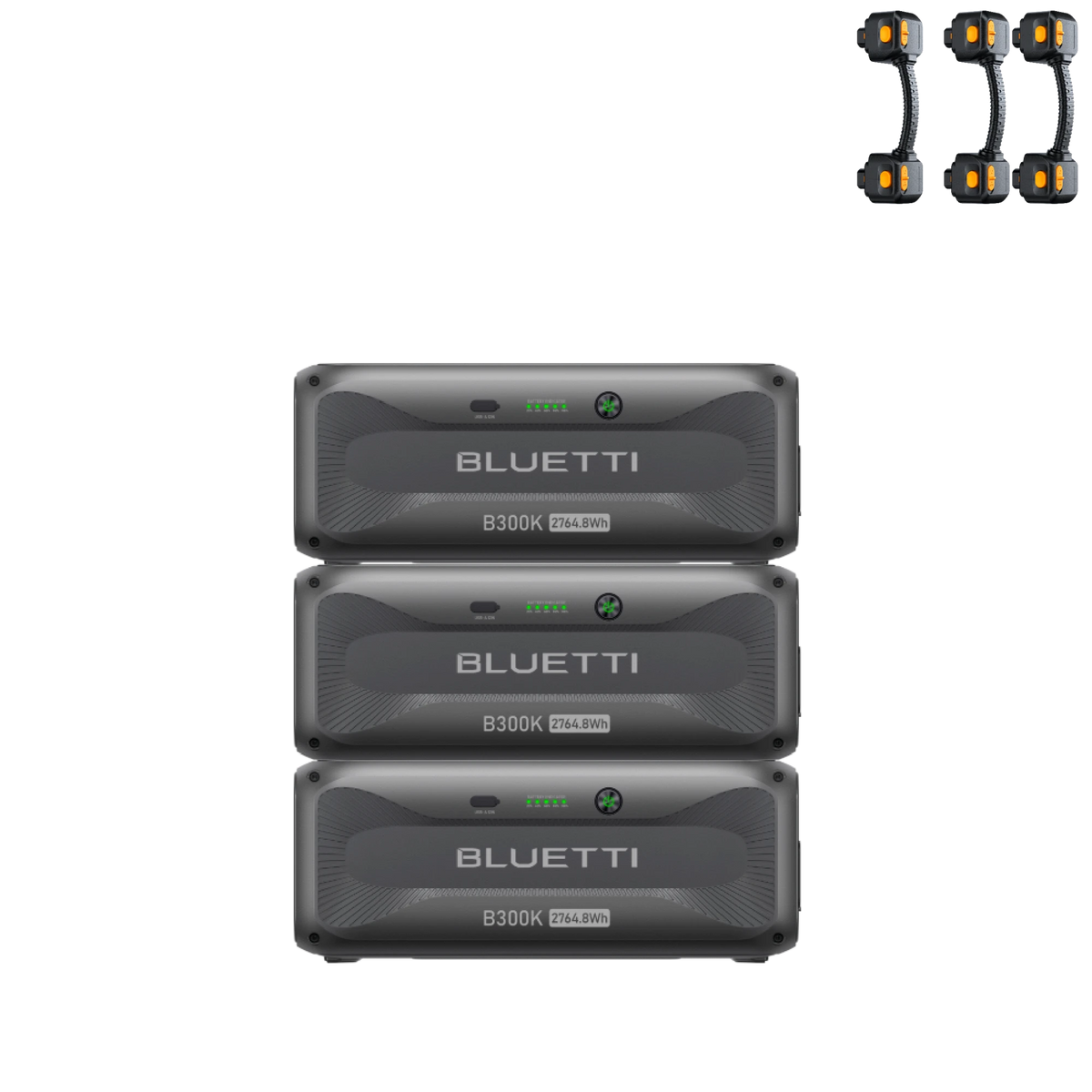 BLUETTI 3*B300K Expansion Battery(CA90 Short Cable) | 8,294.4Wh