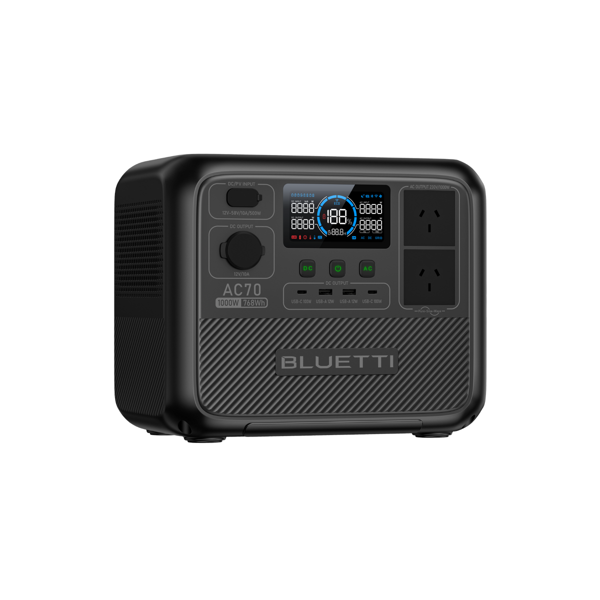 BLUETTI AC70 Portable Power Station | 1,000W 768Wh
