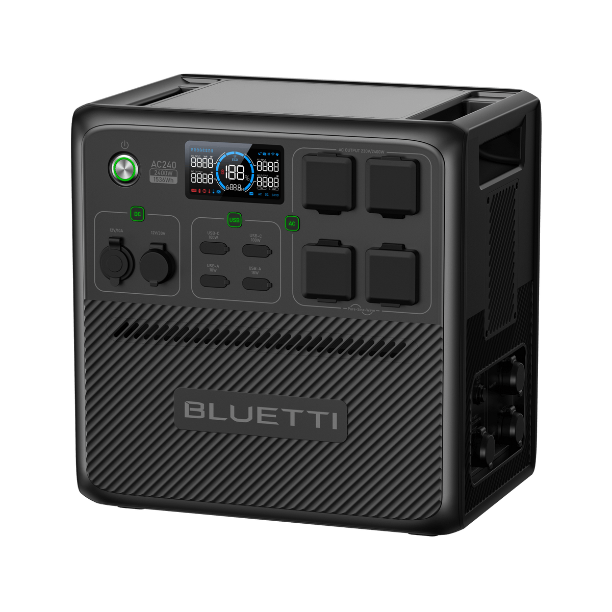 BLUETTI AC240 Portable Power Station | 2,400W 1,536Wh - BLUETTI AU
