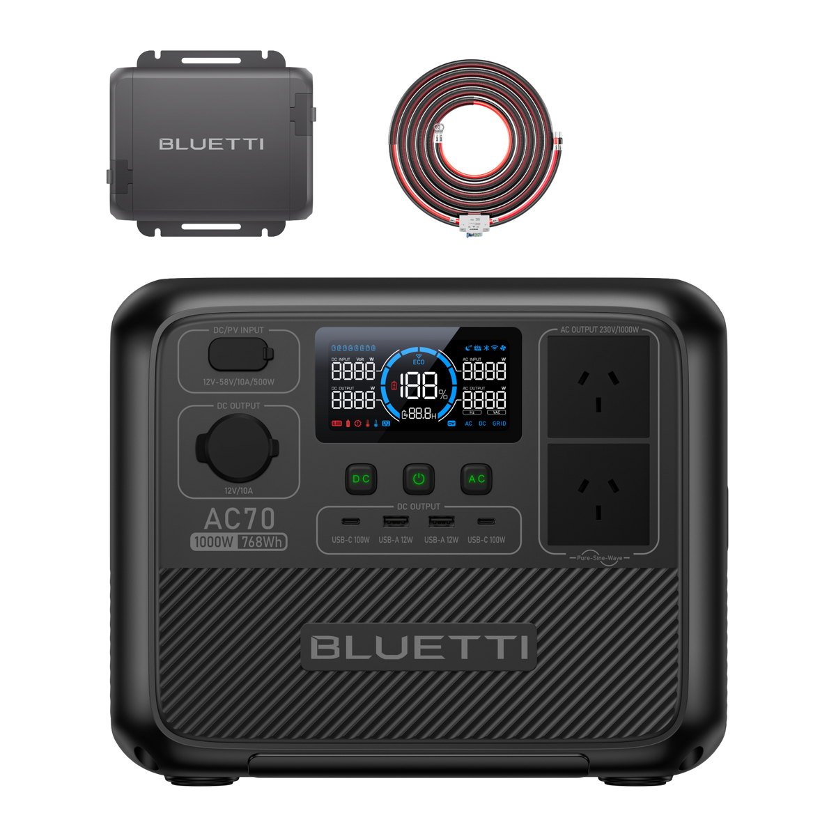 BLUETTI AC70 Portable Power Station | 1,000W 768Wh