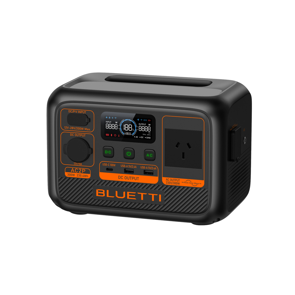 BLUETTI AC2P Portable Power Station | 300W 230.4Wh - BLUETTI AU