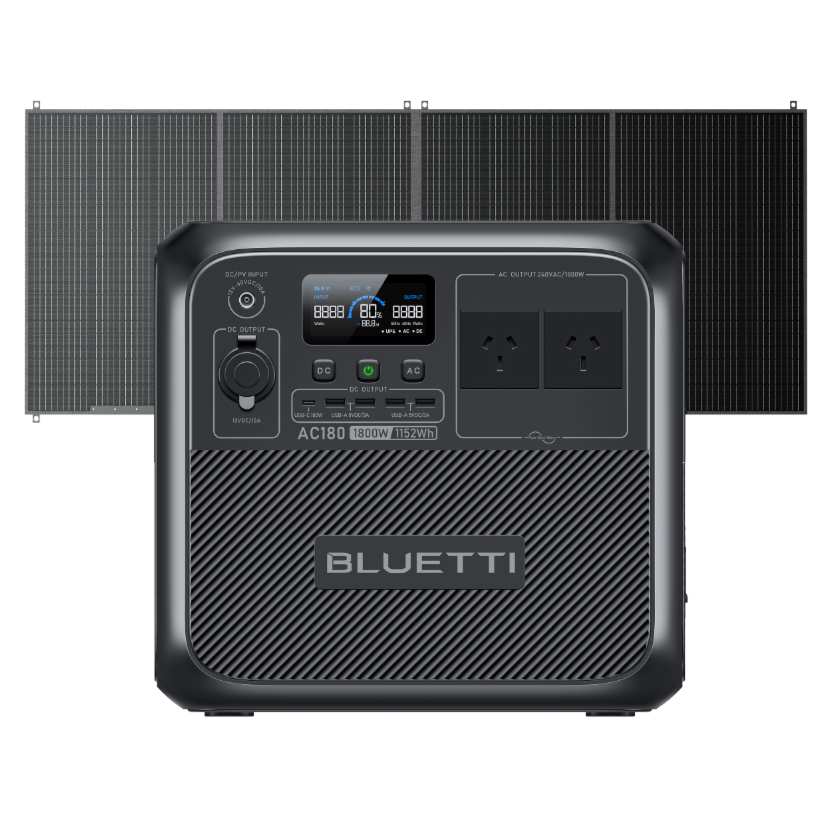 BLUETTI AC180 Solar Generator | 1,800W 1,152Wh