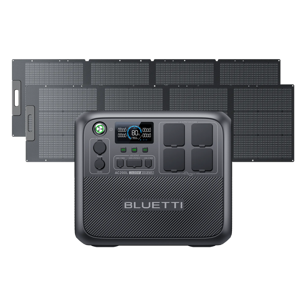 BLUETTI AC200L+2*200W Solar Generator Kit