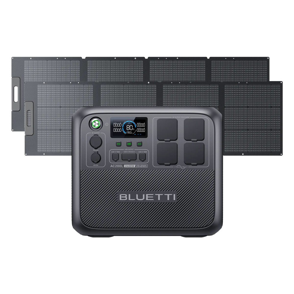 BLUETTI AC200L+2*PV200 Solar Generator Kit