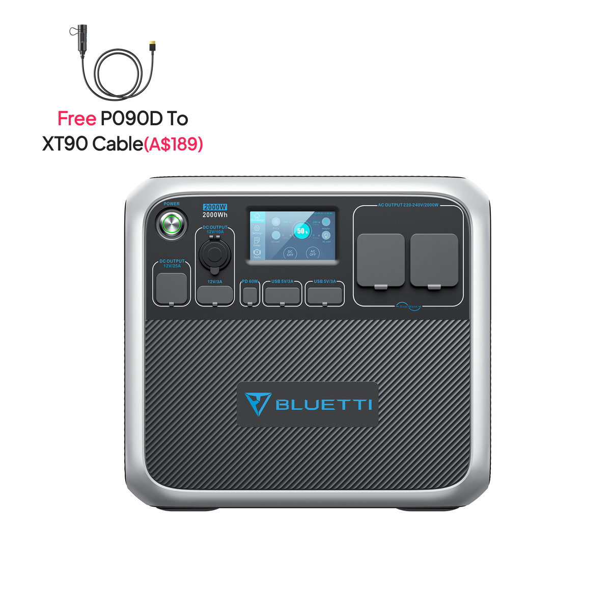 BLUETTI AC200P Portable Power Station | 2,000W 2,000Wh