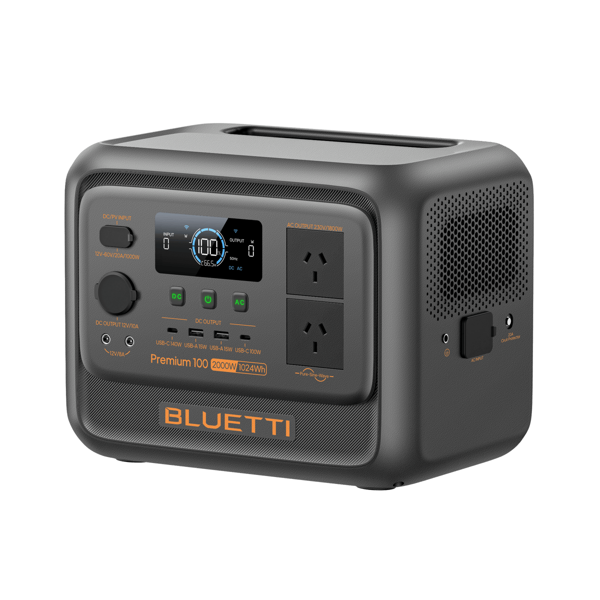 BLUETTI Premium 100 V2 Portable Power Station | 2,000W 1,024Wh