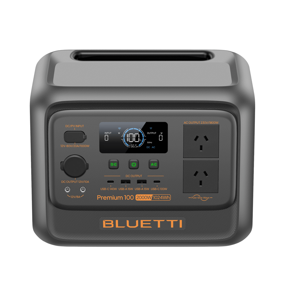BLUETTI Premium 100 V2 Portable Power Station | 2,000W 1,024Wh