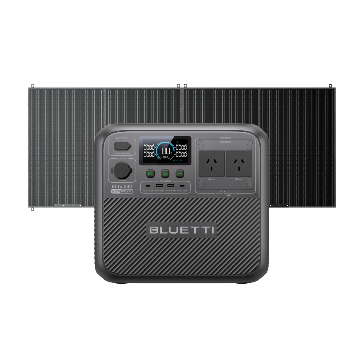 BLUETTI Elite 200 V2+350W Solar | Solar Generator Kit
