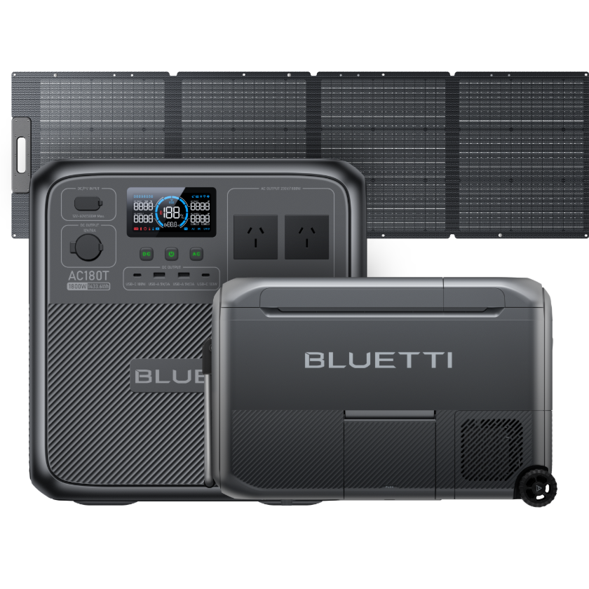 MultiCooler Portable Fridge+AC180T Power Station+PV200