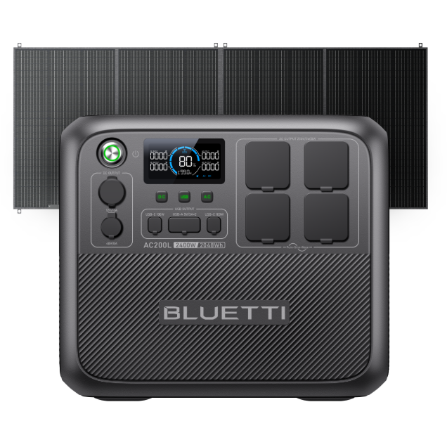 BLUETTI AC200L+350W Solar | Solar Generator Kit
