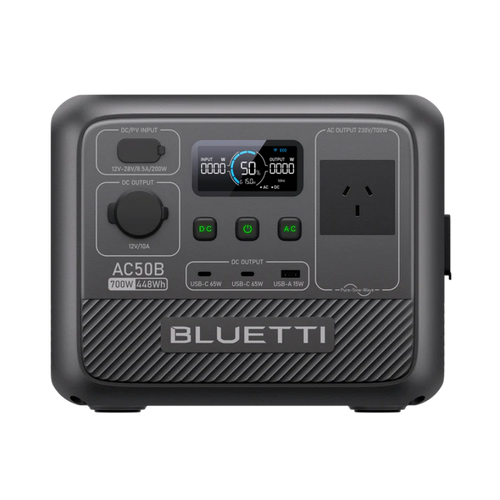 BLUETTI AC50B portable power station – ideal for camping, emergencies, and off-grid power in Australia
