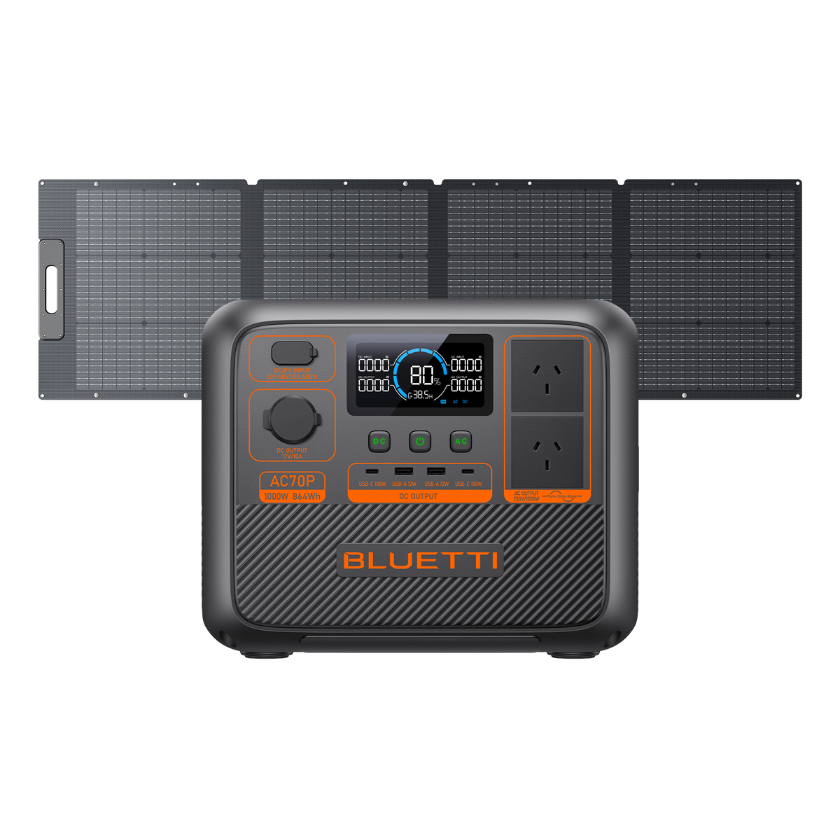 BLUETTI AC70P Portable Power Station | 1000W 864Wh - BLUETTI AU