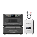 BLUETTI Apex300 with B300K expansion battery and SolarX 4K solar panel for camping and emergency backup power