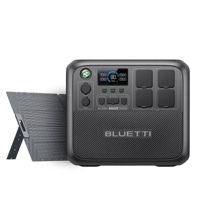 BLUETTI AC200L with 350W solar generator bundle for reliable home backup power