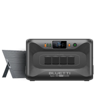 BLUETTI Apex 300 versatile power station with 350W solar panel generator for outdoor and home use