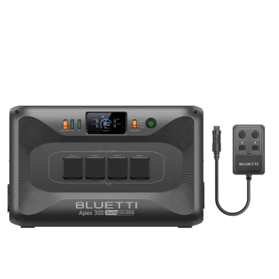 BLUETTI Apex 300 with Hub D1 versatile power station for flexible charging solutions