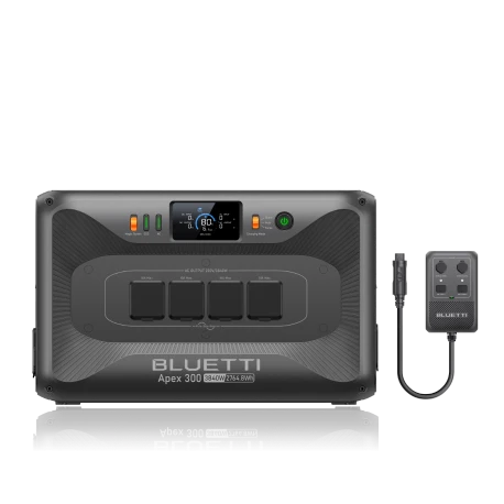 BLUETTI Apex 300 with B300K and Hub D1 – complete portable power station system for flexible energy needs