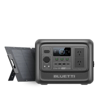 BLUETTI Elite 100 V2 with 120W solar panel generator bundle for reliable outdoor and home power