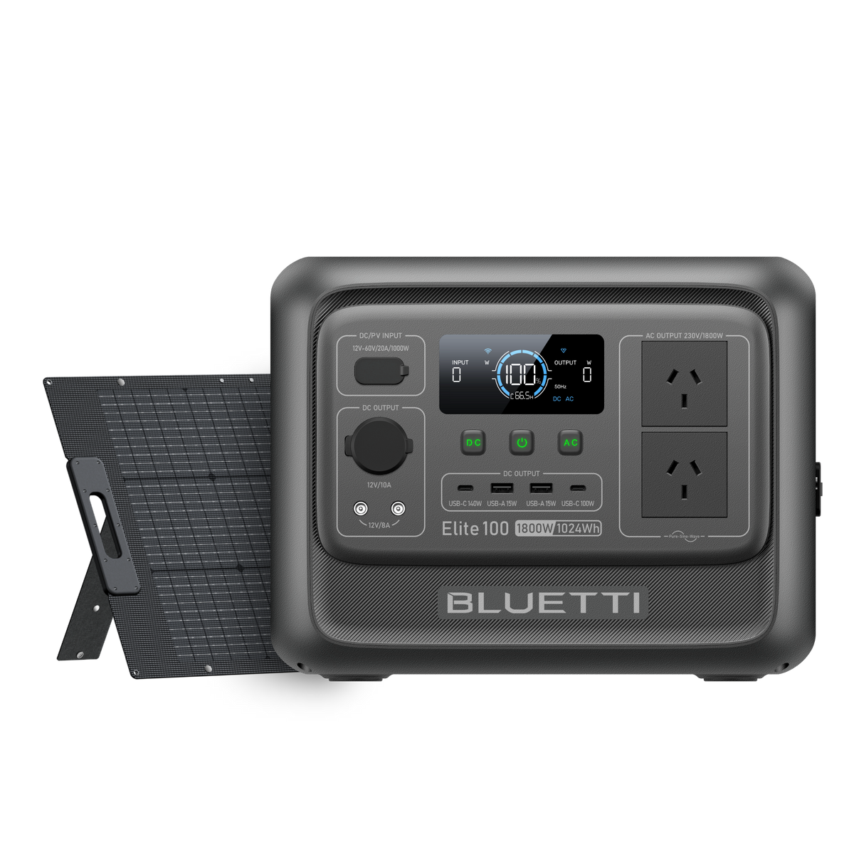 BLUETTI Elite 100 V2 portable power combo with 200W solar panel