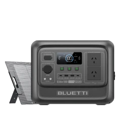 BLUETTI Elite 100 V2 portable power station with 120W solar panel on sale