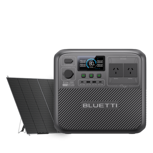 BLUETTI Elite 200 V2 with 350W Solar Panel – Prime Day Deals on High-Performance Solar Generator Kit
