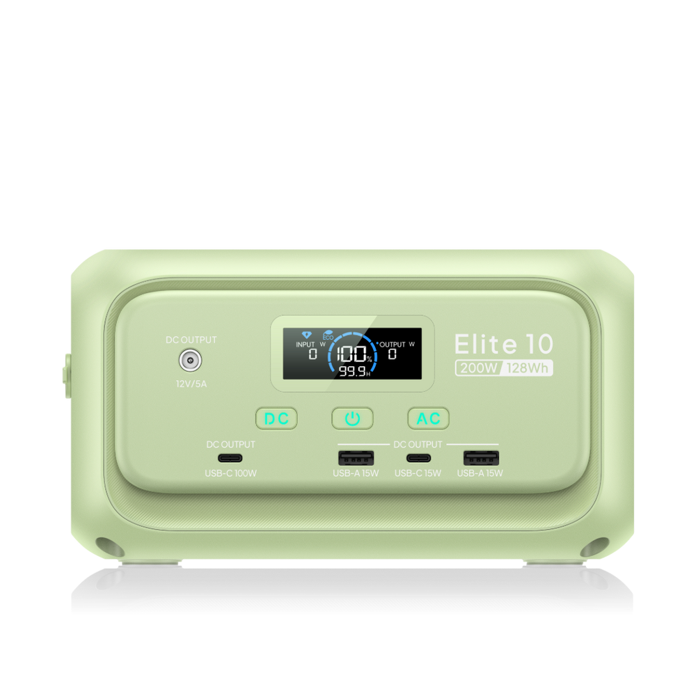 BLUETTI Elite 10 Mini Power Station 200W 128Wh Green